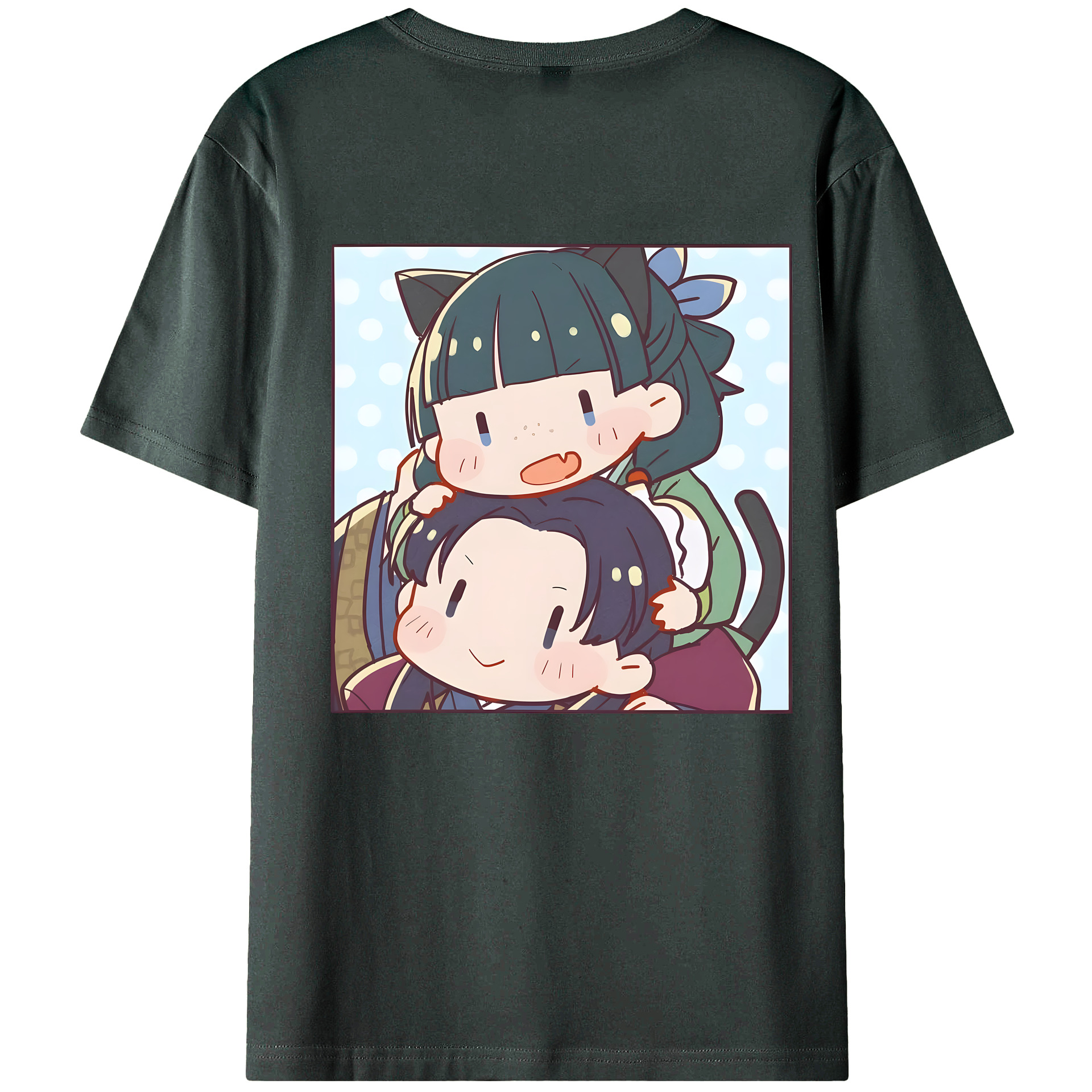 （画像用） 薬屋のひとりごと The Apothecary Diaries 綿100％ メンズ半袖Tシャツ（バックプリント） 通気性